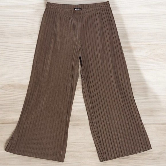 NWOT Bailey 44 Brown Pleated Wide-Leg Pants sz XL - Picture 1 of 8
